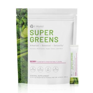 It Works! Super Greens on the Go – Berry Flavor – 90 Servings